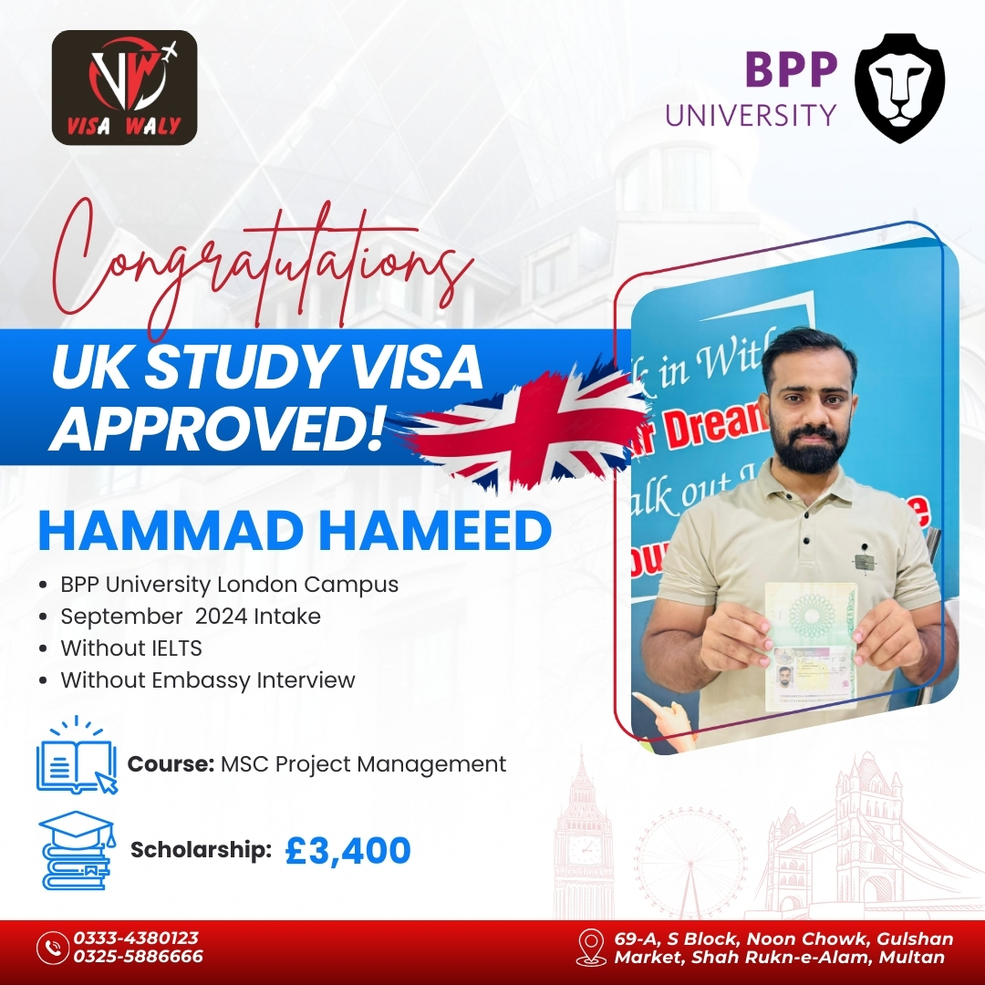 Hammad Hameed - UK study Visa Approved